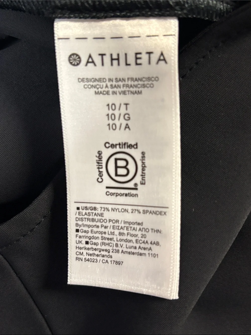 Athleta Stellar Wide Leg Crop Pant Black Size 10 TALL - Picture 7 of 7